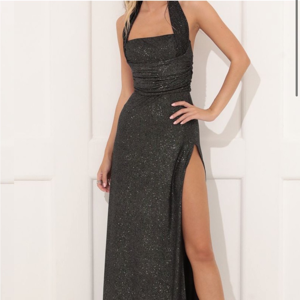Black Sparkly Maxi Dress